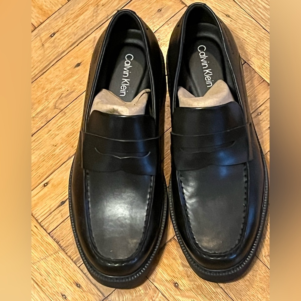 Calvin Klein Men's Classic Black Slip-On Loafers